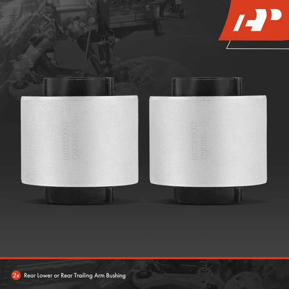 2X Rear Lower Bushing for VW Jetta Passat Golf Tiguan Audi Q3 (2006–2023) - 1K0505541C, 1K0505541D, 5Q0505541A, GS70407