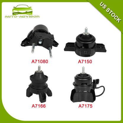 Set of 4 Engine Motor Mounts for Hyundai Santa Fe V6 2.7L (2007–2009)