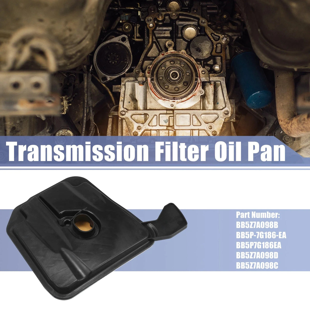Transmission Filter Oil Pan Gasket for Ford Edge (2015–2023) No.BB5Z7A098B/BB5P-7G186-EA