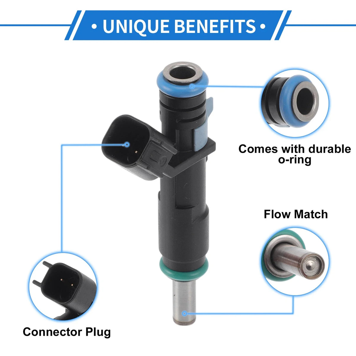 1 Pc Fuel Injector No.HX7G9F593CA for Ford Escape SE (2020–2021)