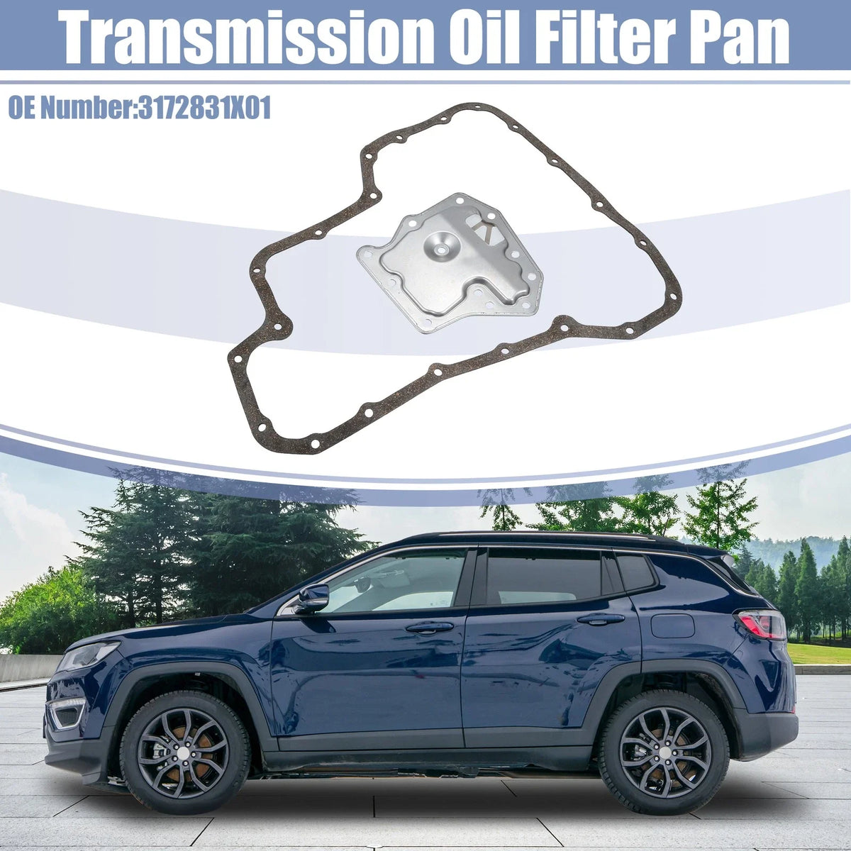 Transmission Filter Oil Pan Gasket Kit for Nissan Versa (2012) 3172831X01