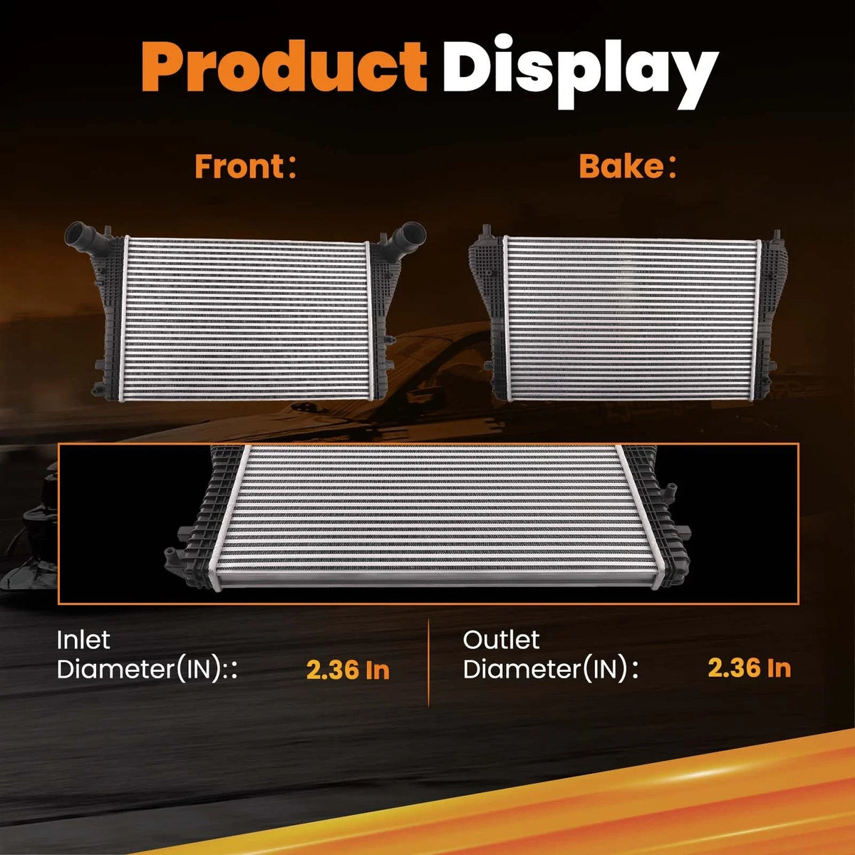 Turbo Intercooler for Audi TT Quattro, VW Passat, Jetta, Beetle (2006–2015) 1K0145803CC