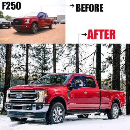 Chrome Plated Mirror Covers for Ford Super Duty (2008–2016) CA0100046-PN