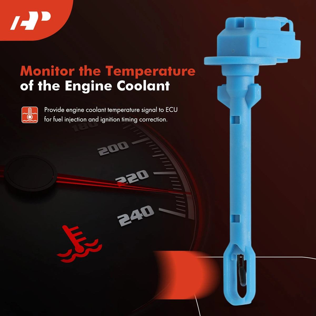 Engine Coolant Temperature Sensor for Ford Escape Focus Fiesta (2013–2017) 6G9119C734AA