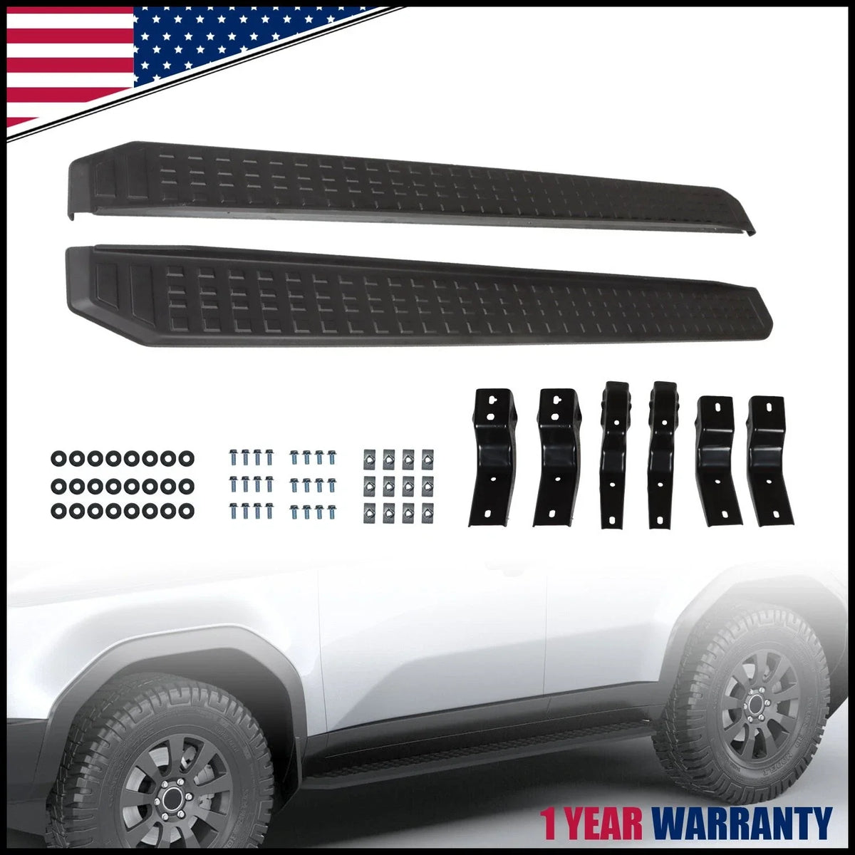 2X Running Boards Side Steps for Land Cruiser J250 LC250 (2024–2025)