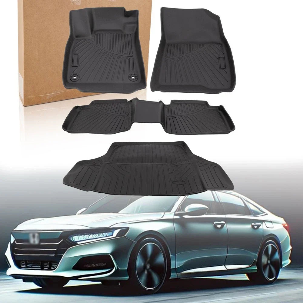 4X All-Weather TPE Rubber Floor Mats for Honda Accord (2023–2025)