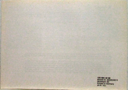 Consumer Information Brochure for Mercedes-Benz 300TD (1982)