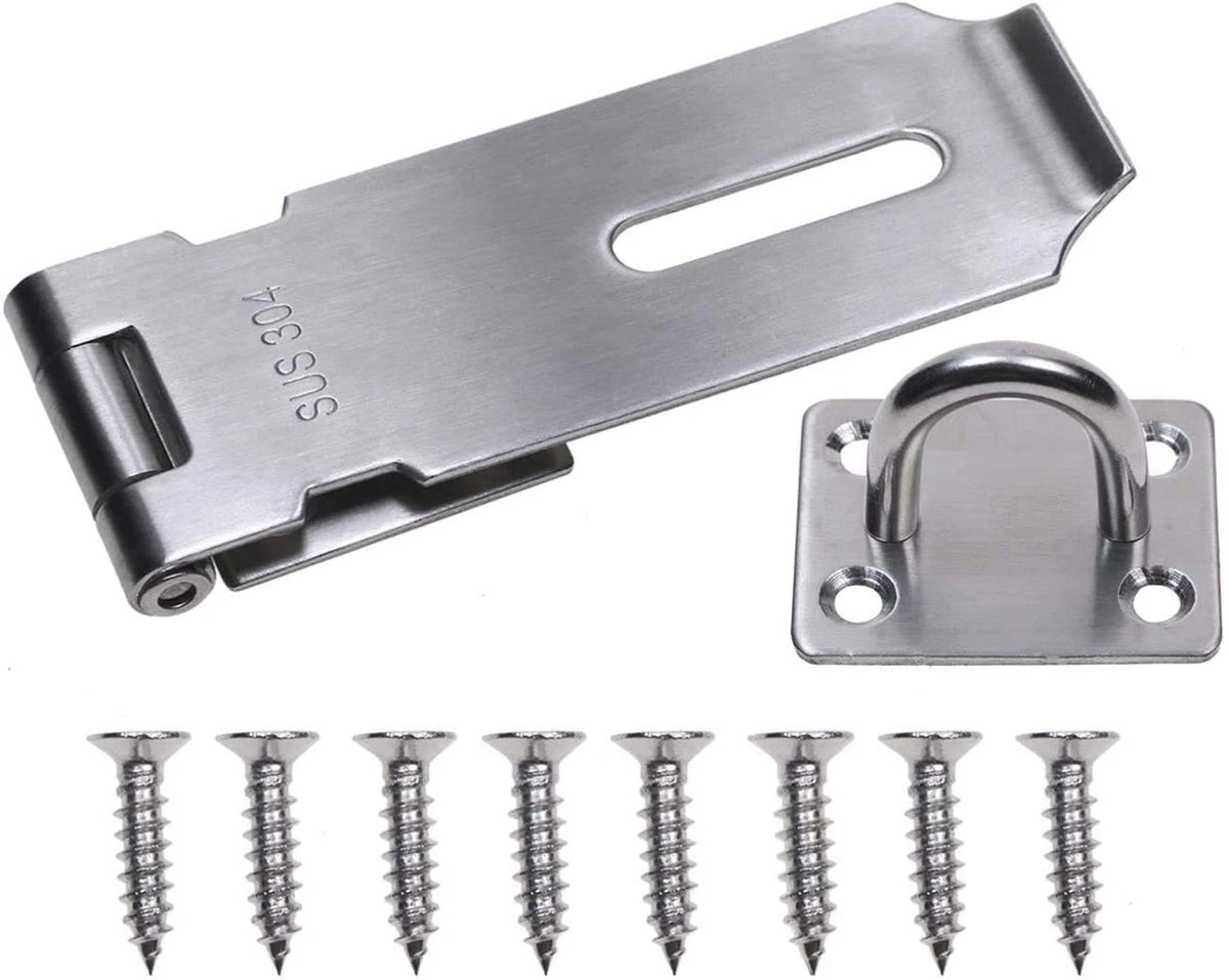 4 Inch Stainless Steel Padlock Hasp for Door Clasp Lock Latch