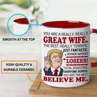Set of 2 Best Ever Wife Mugs for Mother's Day Gift