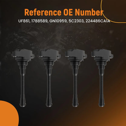 4X Ignition Coils Pack for Nissan Altima Rogue (2019–2023) 6MWLZF UF861