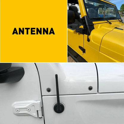 7" Short Black Antenna Mast for Ford F-150 (1980–2008)