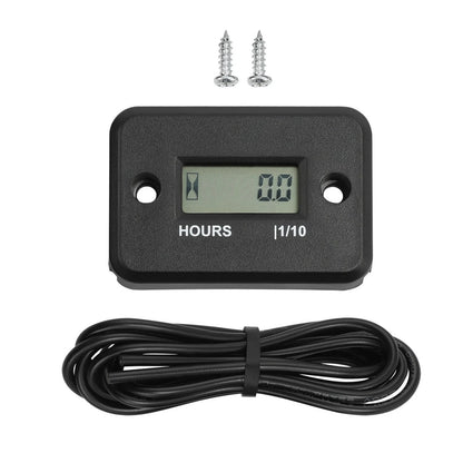 Digital Engine Hour Meter for Lawn Mower Generator Dirt Bike Boat ATV (Dose Not Apply)