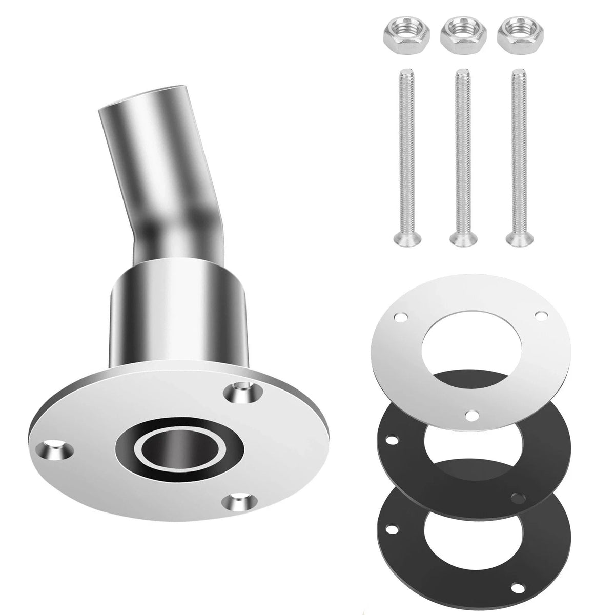 304 Stainless Steel Thru Hull Exhaust Outlet for Marine Applications