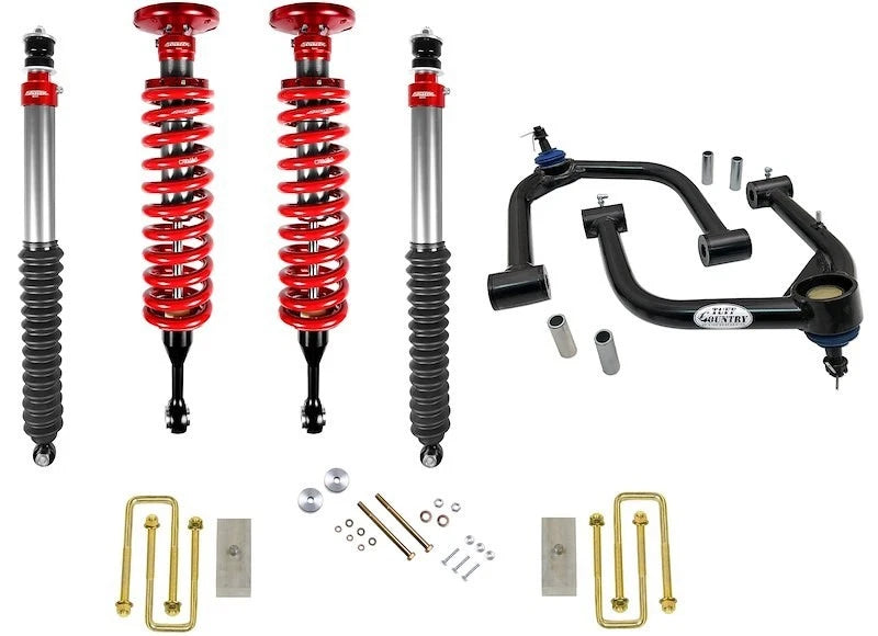 3" Coilovers Shocks UCA & Rear Leaf Block Kit for Toyota Tundra (2007–2021) TT-TUN-07A