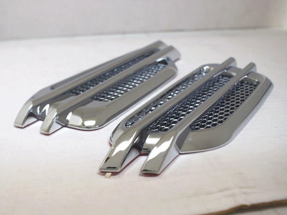 Set of 2 Chrome ABS Stick On Side Air Vents for GMC Yukon Tahoe (EAV046)