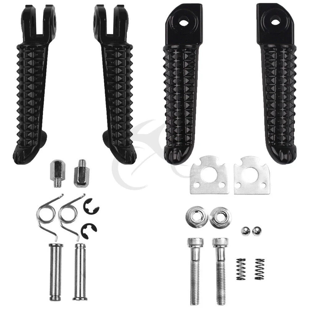 Footpegs Set of 2 for Yamaha YZF R6 (2003–2020) Black