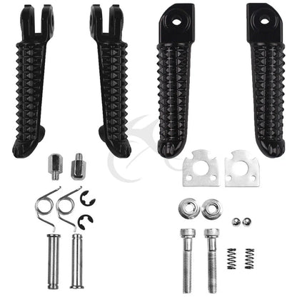 Footpegs Set of 2 for Yamaha YZF R6 (2003–2020) Black