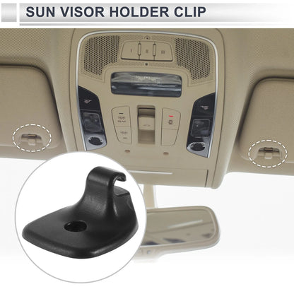 Sun Visor Holder Clip for Chrysler Sebring, Dodge Avenger (No. 1GW25DW1AA) Black