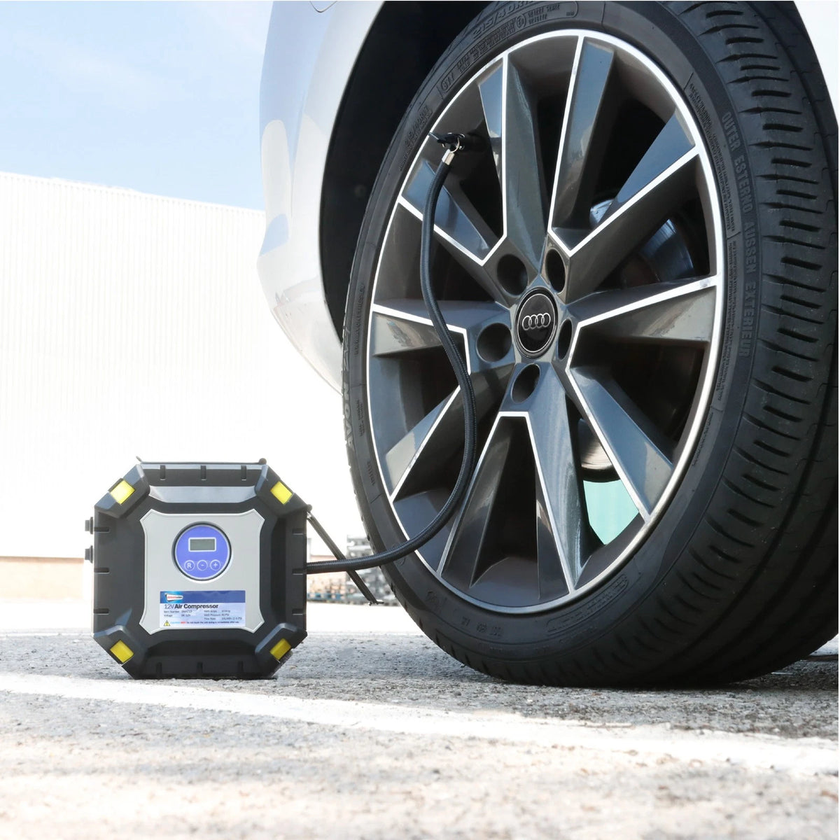 Air Compressor with Gauge for Car Bike Tyre Inflator 100PSI (SWAC19)