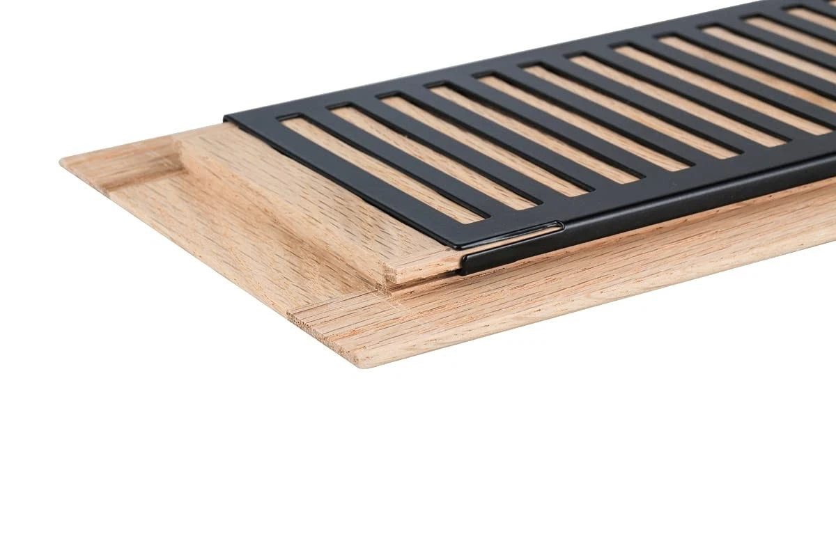 4X10 Inch Drop-in Floor Register for Qirui Red Oak Hardwood