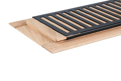 4X10 Inch Drop-in Floor Register for Qirui Red Oak Hardwood