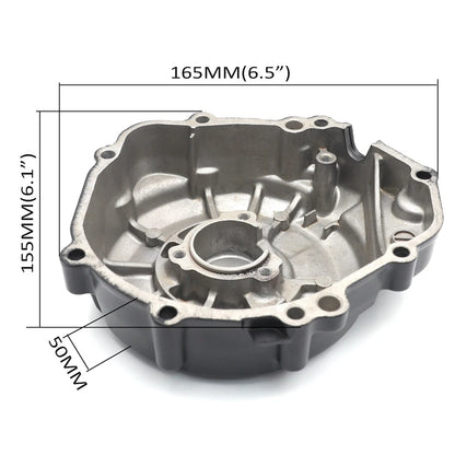 Black Left Engine Magneto Cover w/ Gasket for Suzuki GSX-S1000 (2017–2024)