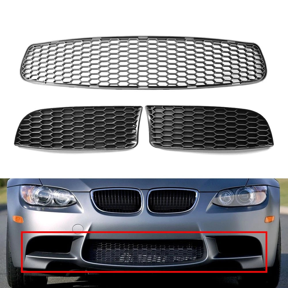 Set of 2 Front Bumper Lower Grilles for BMW 3 Series E90 E92 E93 (2009–2011)