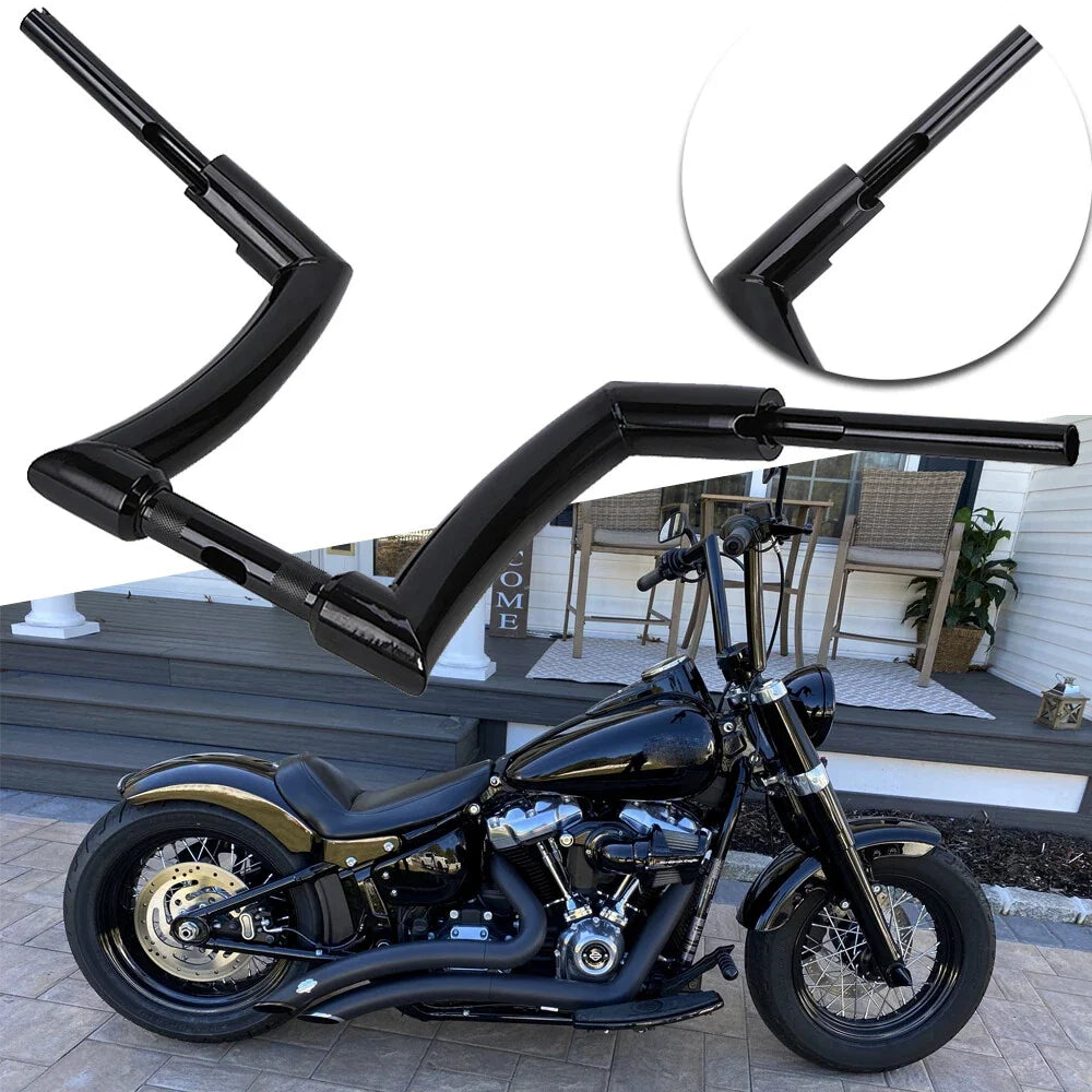 12" Rise Hanger Bar Handlebar for Harley Breakout, Road King, Softail