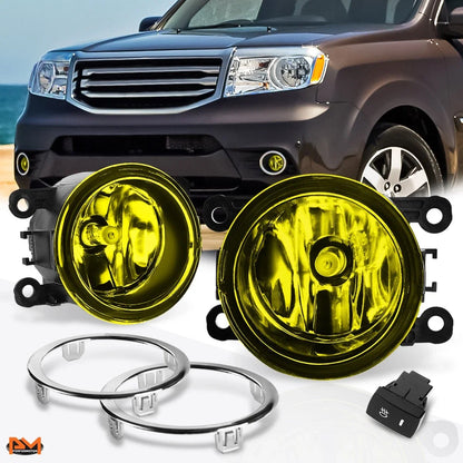 Set of 2 Amber Lens Fog Lights for Honda Pilot (2012–2015)