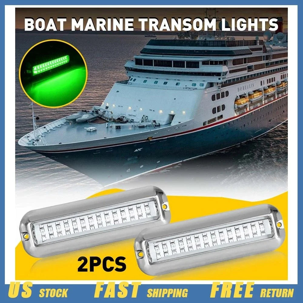 42 LED Transom Lights for Marine Boat Fishing Underwater Pontoon (EV)