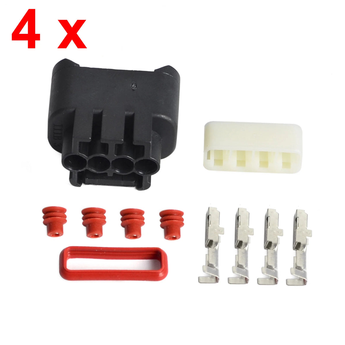 Set of 4 Ignition Coil Plug Connectors for Toyota (90980-11885)