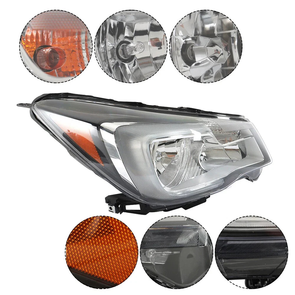 Headlights Pair for Subaru Forester (2017–2018) Halogen Clear