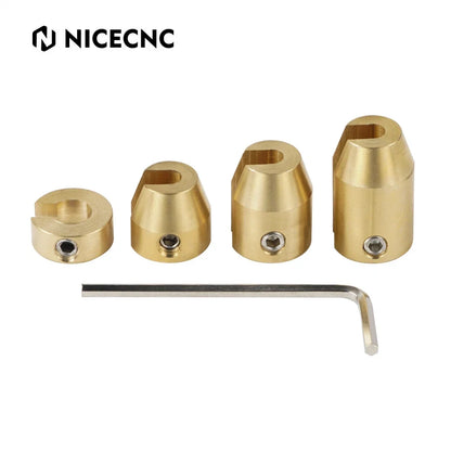 Set of 4 Brass Spoke Balance Weights for Harley Wheels (Super Moto, Dual Sport)