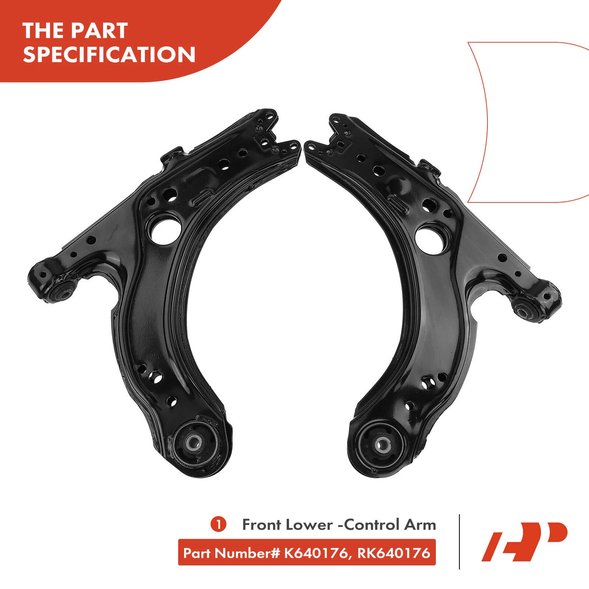 Set of 12 Front Lower Control Arm Ball Joint Sway Bar Tie Rod for VW Jetta (1J0407151B, 1J0407151C, 1J0407365C, 1J0407366C)