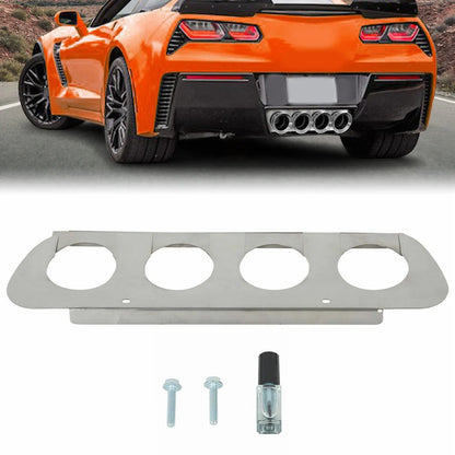 Stainless Steel Rear Lower Bumper Filler Panel for Corvette C7 Z06 (2014–2019)