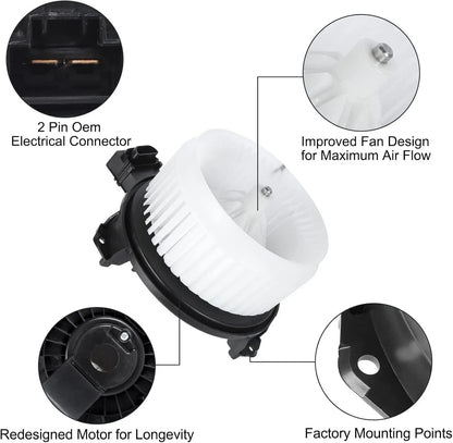 Heater Blower Motor Fan for Toyota Matrix (2009–2014) & Pontiac Vibe (2009–2010)