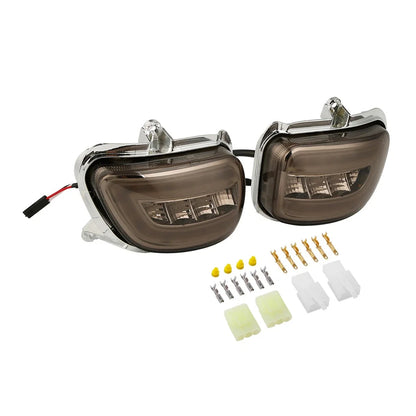 Front LED Turn Signals Smoked Lens for Honda Goldwing 1800 (2001–2017)