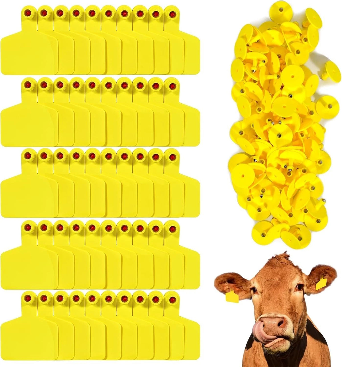 Plastic Cattle Ear Tag for Cattle Cow Horse Pig Sheep Goat (No Part Numbers)