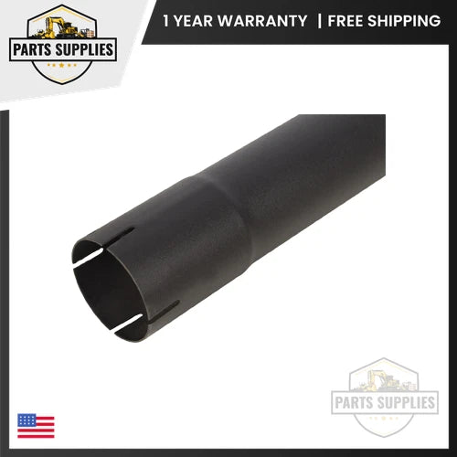 3" x 48" Curved Black Exhaust Stack Pipe for Universal Tractor
