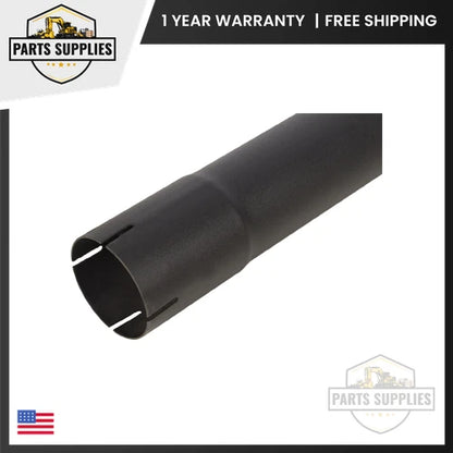 3" x 48" Curved Black Exhaust Stack Pipe for Universal Tractor