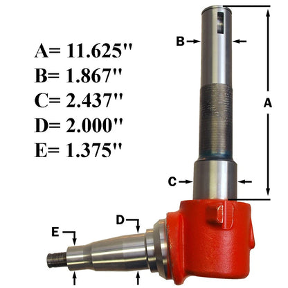 Spindle for Allis Chalmers 7045 7050 7060 7080 8010 8030 8050 8070 (–)