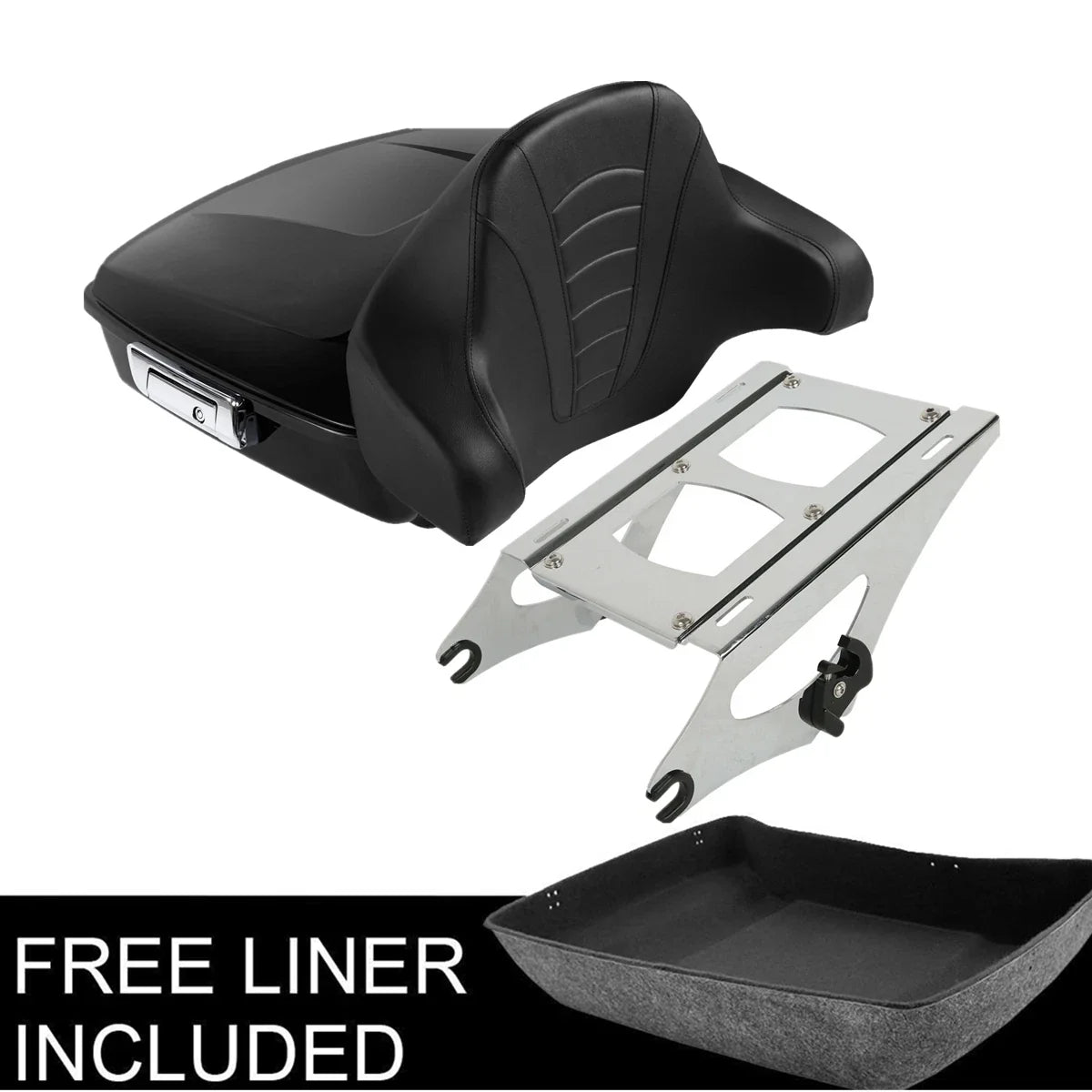 Chopped Trunk Pad Mount Rack for Harley Touring Road Glide King (2014–2026)