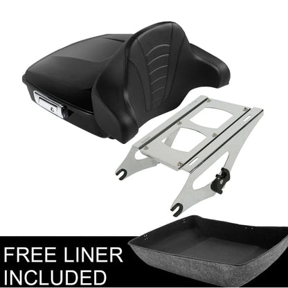 Chopped Trunk Pad Mount Rack for Harley Touring Road Glide King (2014–2026)