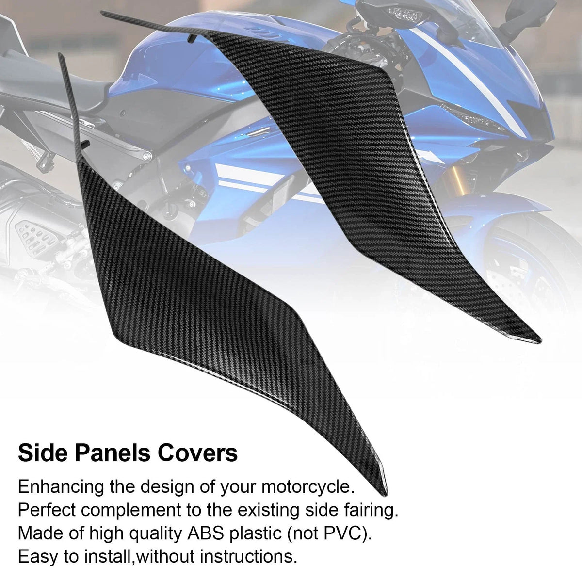 Carbon Side Rear Tail Seat Fairing Cover for Yamaha YZF R6 (2017–2020)