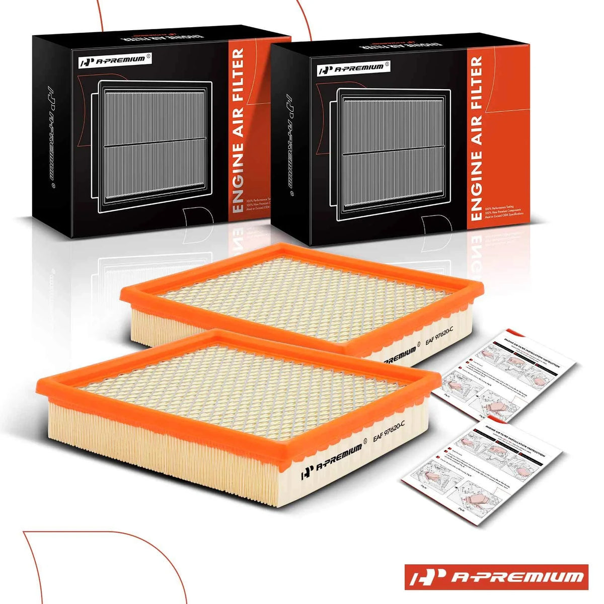 2X Engine Air Filter for Toyota Highlander (2011–2016) Lexus RX450h (2010–2015)