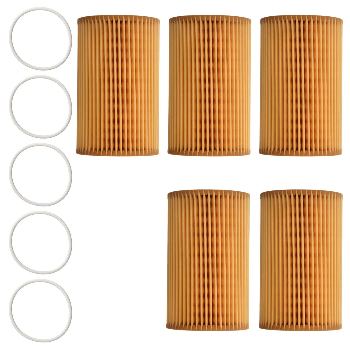 5X Engine Oil Filter for Audi A6 A7 A8 Q7 (2015–2018) HU7035Y L29169