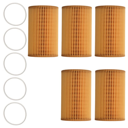 5X Engine Oil Filter for Audi A6 A7 A8 Q7 (2015–2018) HU7035Y L29169