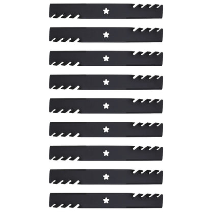 9 Toothed Mower Blades for Husqvarna Riding Mowers 54" Deck