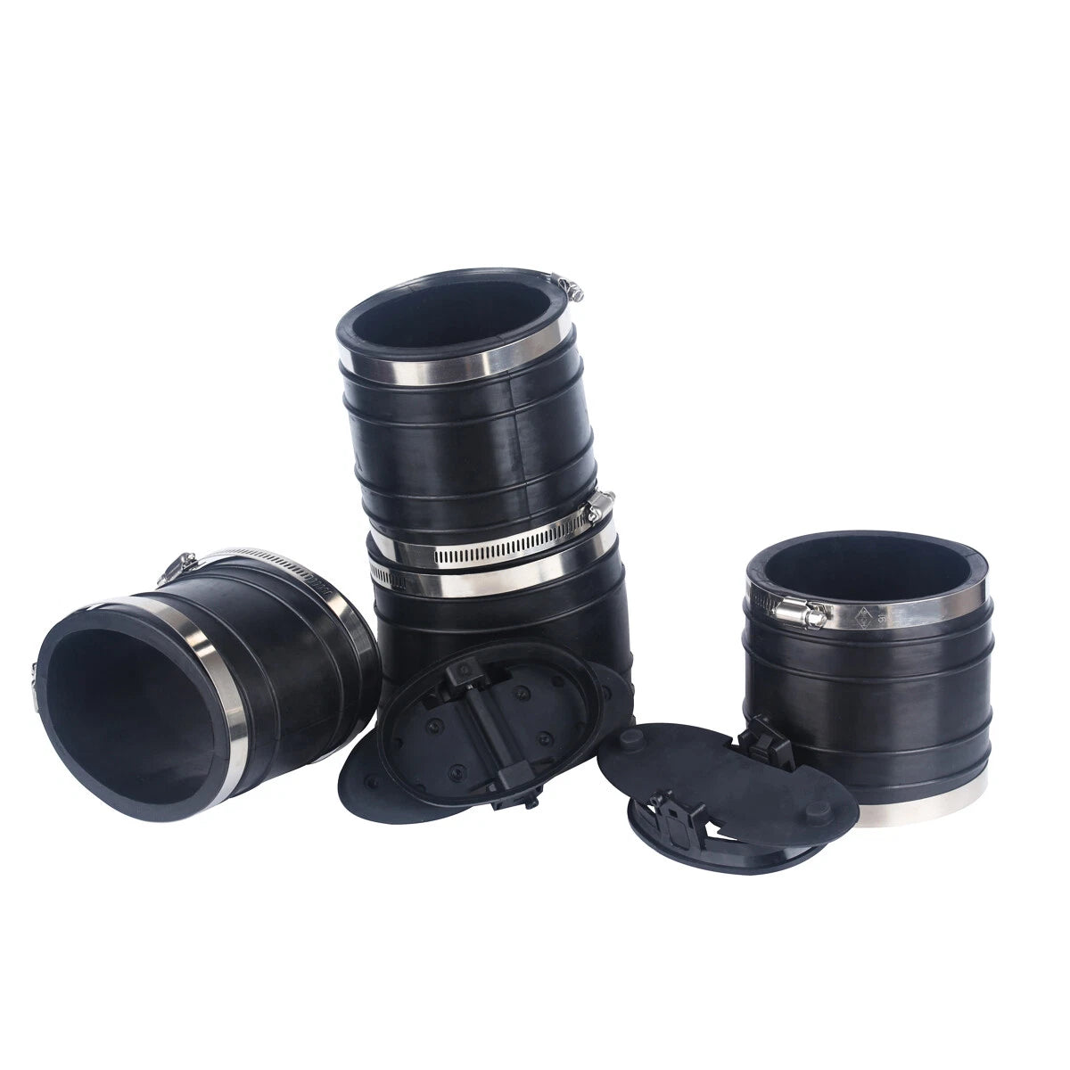 Y Pipe Exhaust Bellow Hose Kit for Mercruiser V6 V8 (807166A3, 18-2746T, 18-2748T)