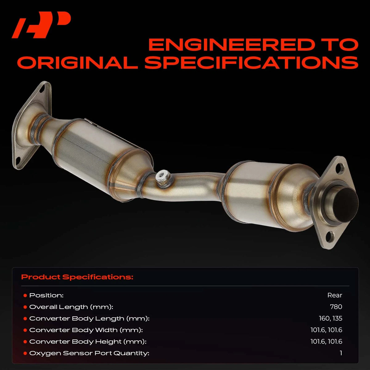 A-Premium Rear Side Catalytic Converter for Nissan Sentra (2007–2012) 40809, 17198, 642800